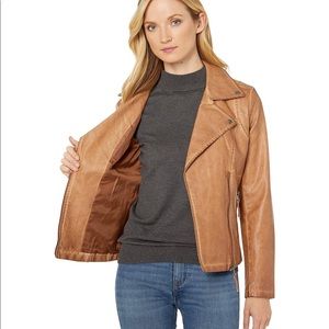 MAX STUDIO faux leather motorcycle jacket